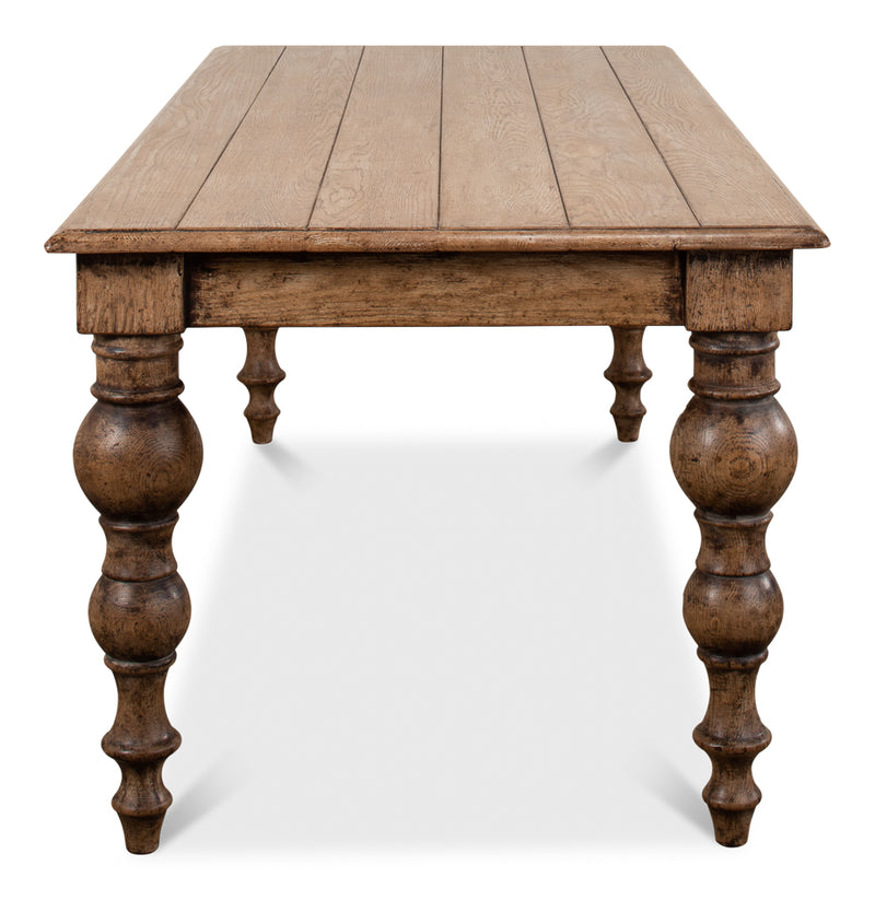 Oak Dining Table-SARREID-SARREID-53056-Dining Tables-2-France and Son