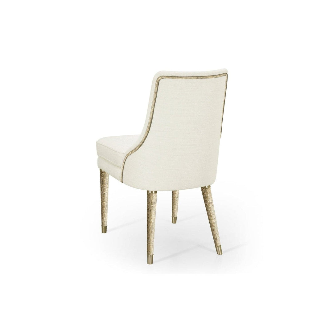 Shoal Grasscloth Side Chair-Jonathan Charles-JCHARLES-001-2-131-LOW-Dining Chairs-3-France and Son