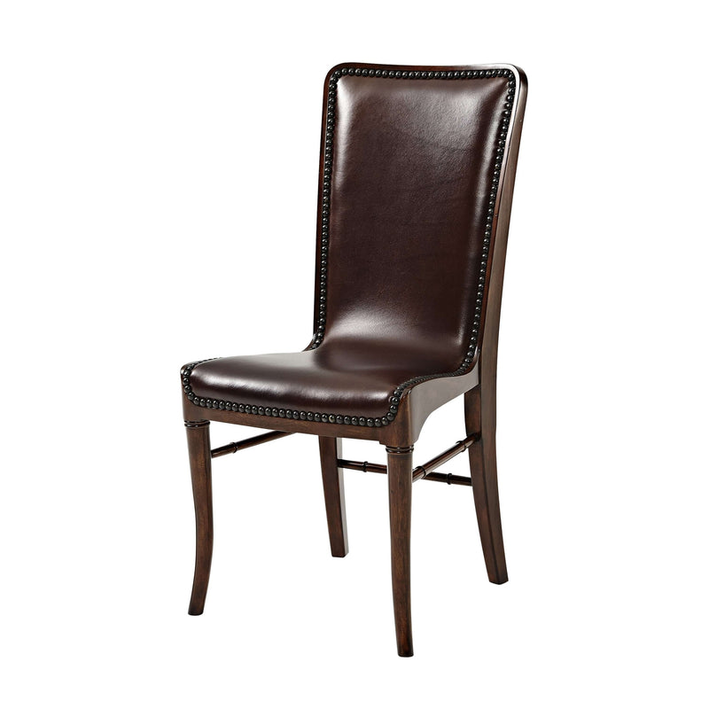 Leather Sling Side Chair - Set of 2-Theodore Alexander-THEO-4000-485DC-Dining Chairs-1-France and Son