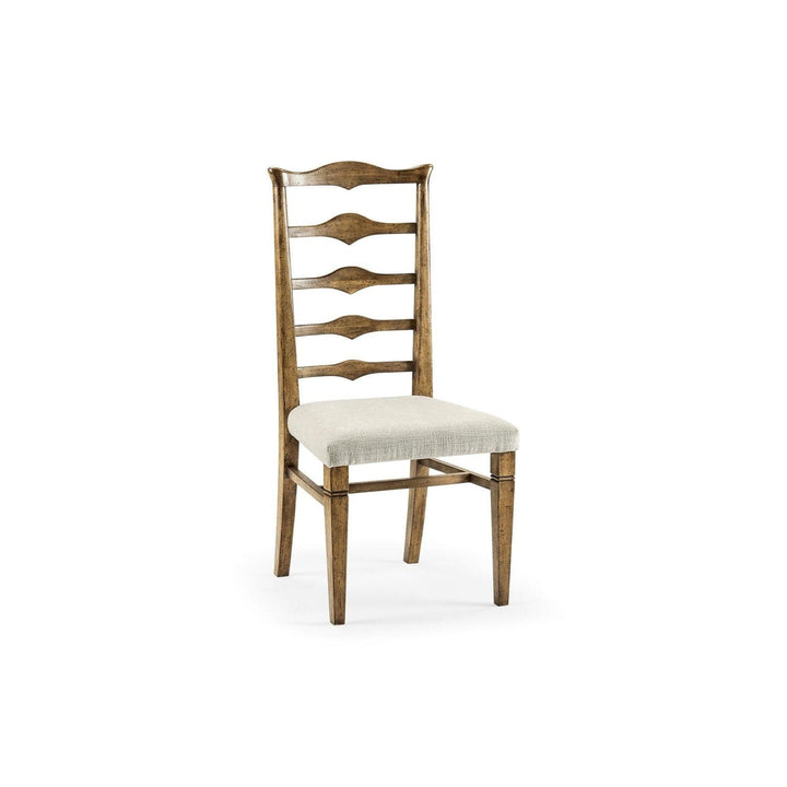 Pompano Ladderback Accent Side Chair-Jonathan Charles-JCHARLES-491198-SC-DTM-F400-Dining Chairs-2-France and Son