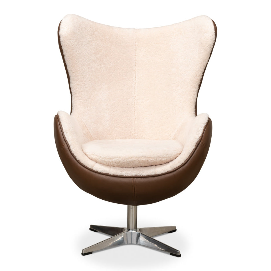 Jacobean Mid 20th Century Egg Chair-SARREID-SARREID-53113-Lounge Chairs-1-France and Son