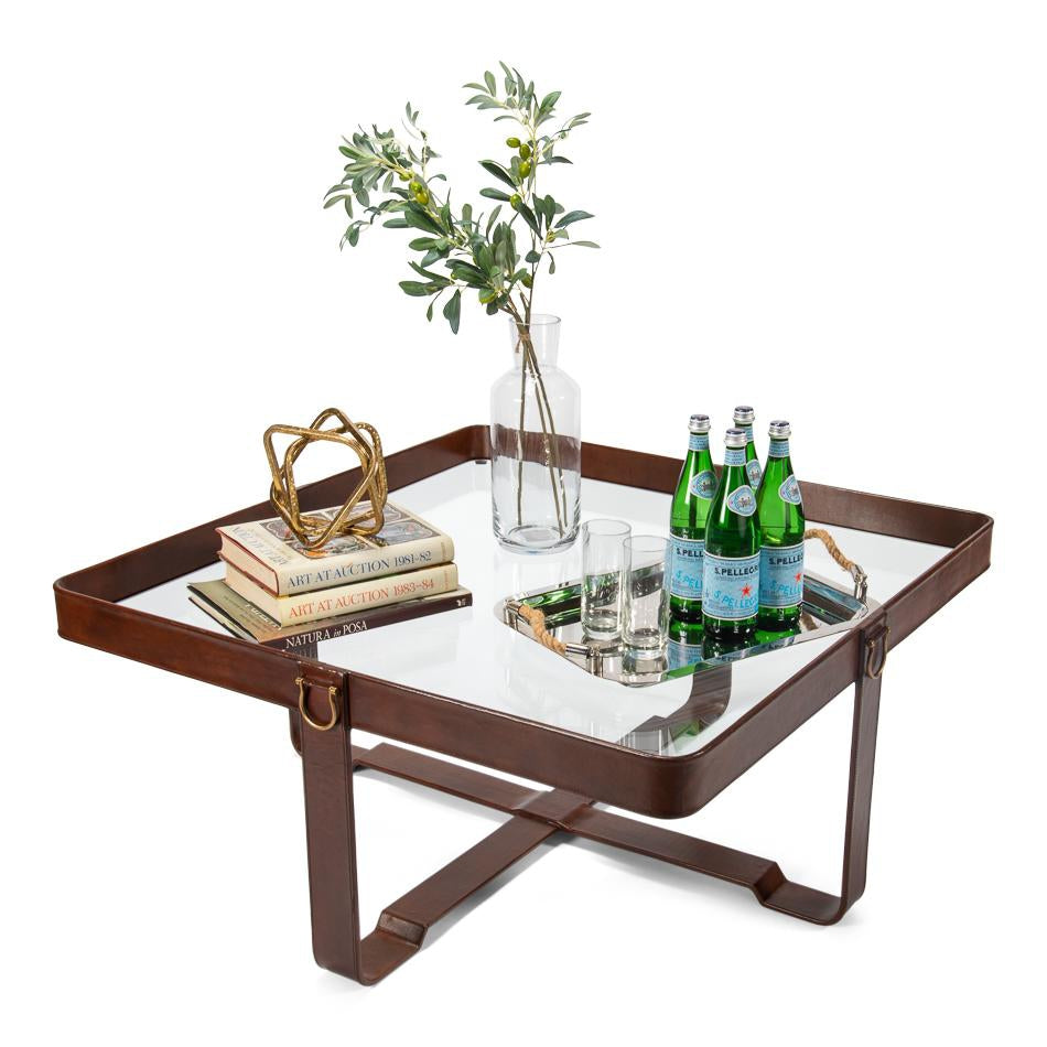Bridle Belt Cocktail Table-SARREID-SARREID-53159-Coffee Tables-2-France and Son
