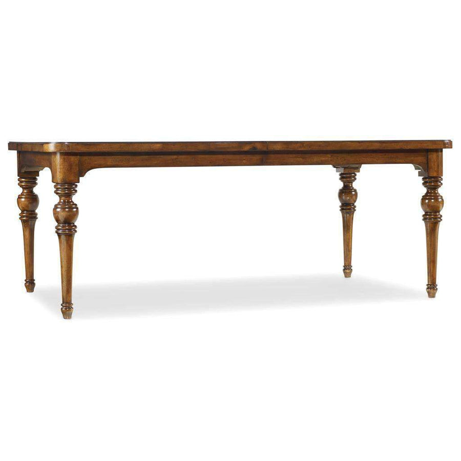 Tynecastle Rectangle Leg Dining Table with Two 18'' Leaves-Hooker-HOOKER-5323-75200-Dining Tables-1-France and Son