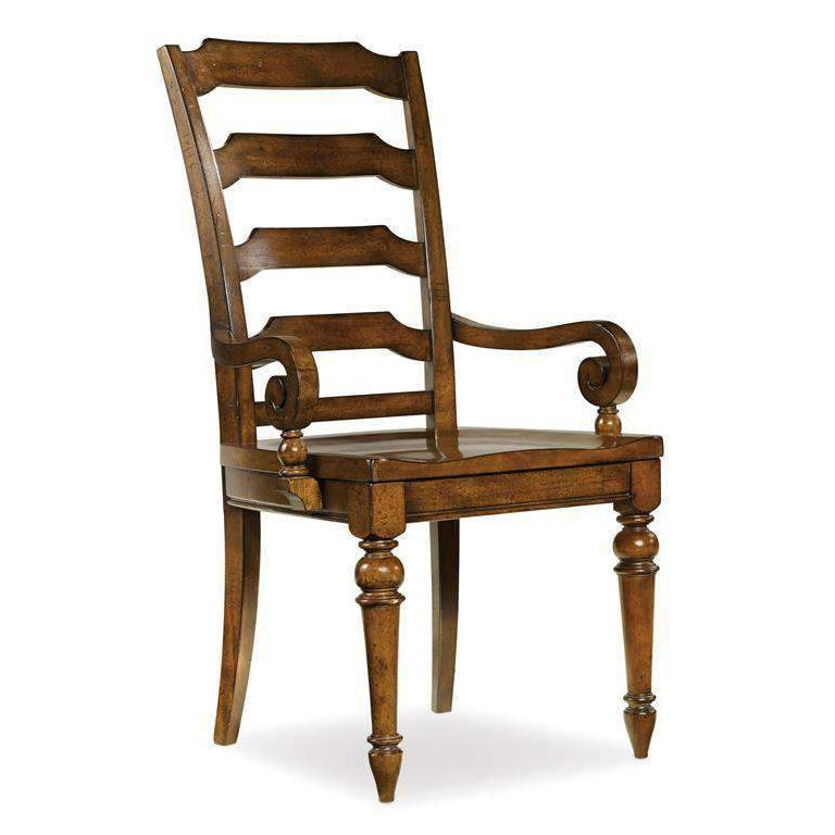 Tynecastle Ladderback Arm Chair-Hooker-HOOKER-5323-75300-Dining Chairs-1-France and Son