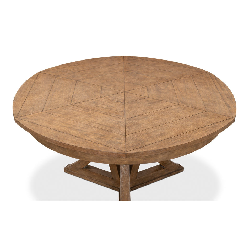 Cambridge Jupe Dining Table-SARREID-SARREID-53254-4-Dining TablesMuted Fossil-5-France and Son