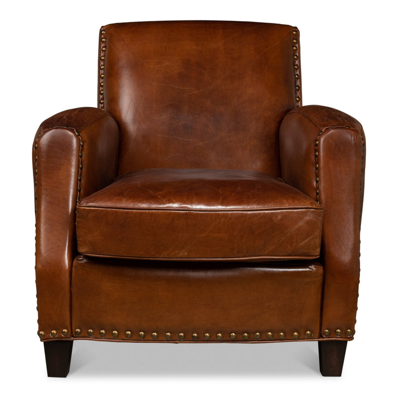 The Taft Lounge Chair Vintage Cigar-SARREID-SARREID-53258-Lounge Chairs-1-France and Son