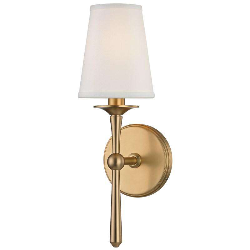 Islip 1 Light Wall Sconce-Hudson Valley-HVL-9210-AGB-Wall LightingAged Brass-2-France and Son
