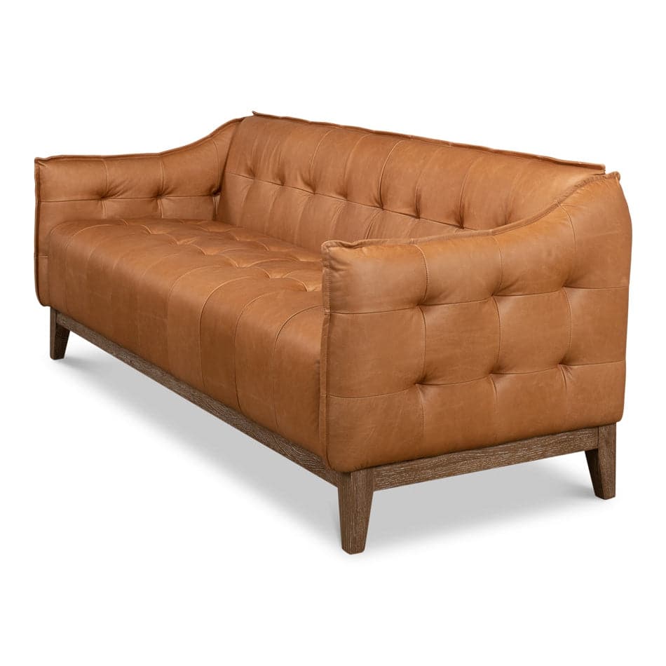 Isaac Leather Sofa-SARREID-SARREID-53480-Sofas-3-France and Son