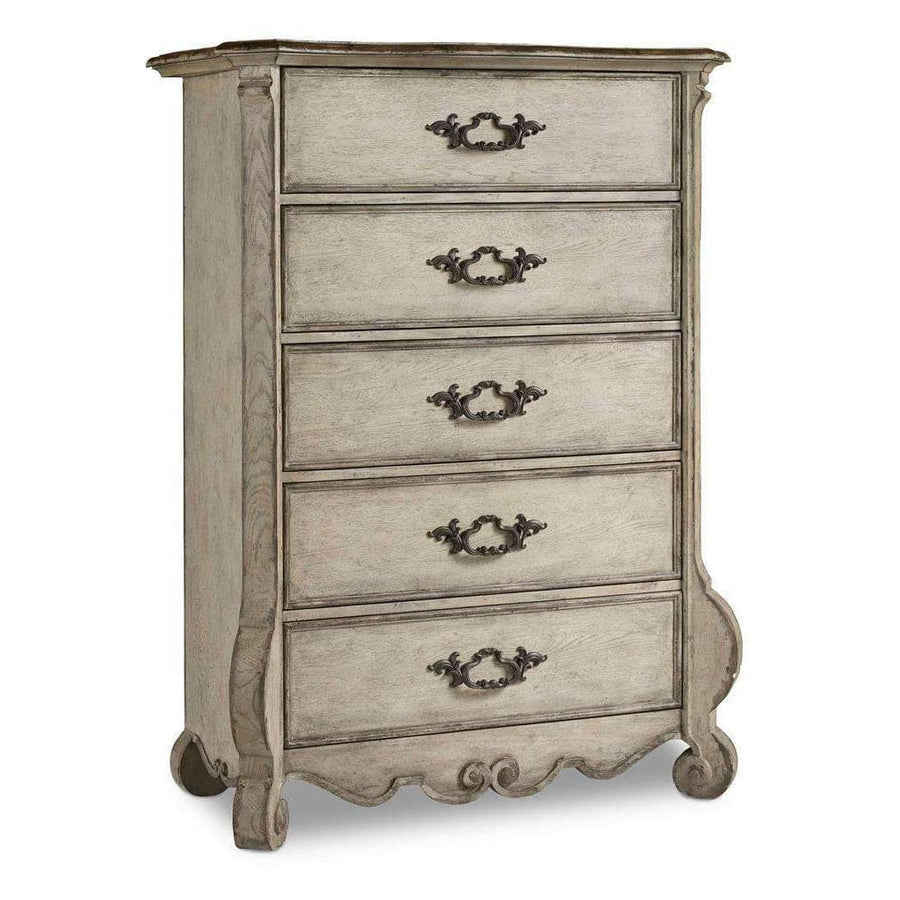 Chatelet Five-Drawer Chest-Hooker-HOOKER-5350-90110-Dressers-1-France and Son