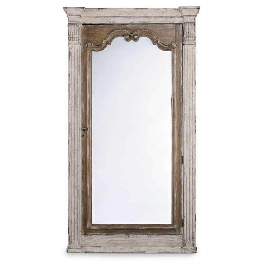 Chatelet Floor Mirror w/Jewelry Armoire Storage-Hooker-HOOKER-5351-50003-Mirrors-1-France and Son