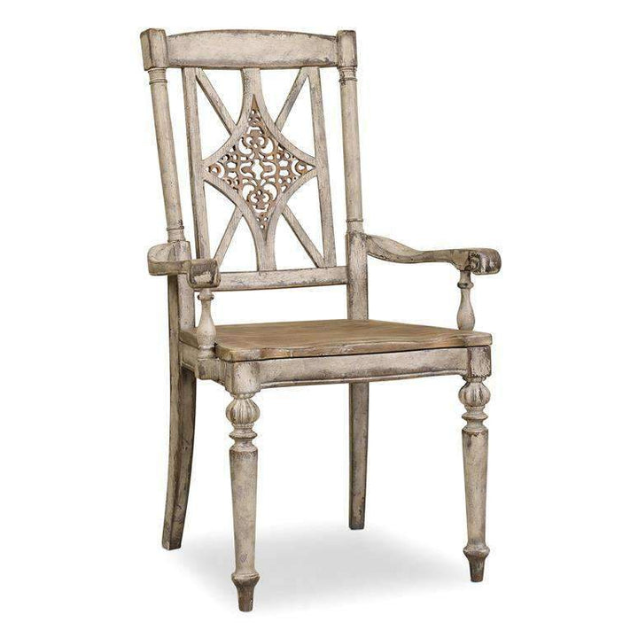 Chatelet Fretback Arm Chair-Hooker-HOOKER-5351-75300-Dining Chairs-1-France and Son
