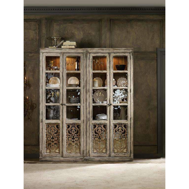 Chatelet Bunching Curio-Hooker-HOOKER-5351-75908-Bookcases & Cabinets-2-France and Son
