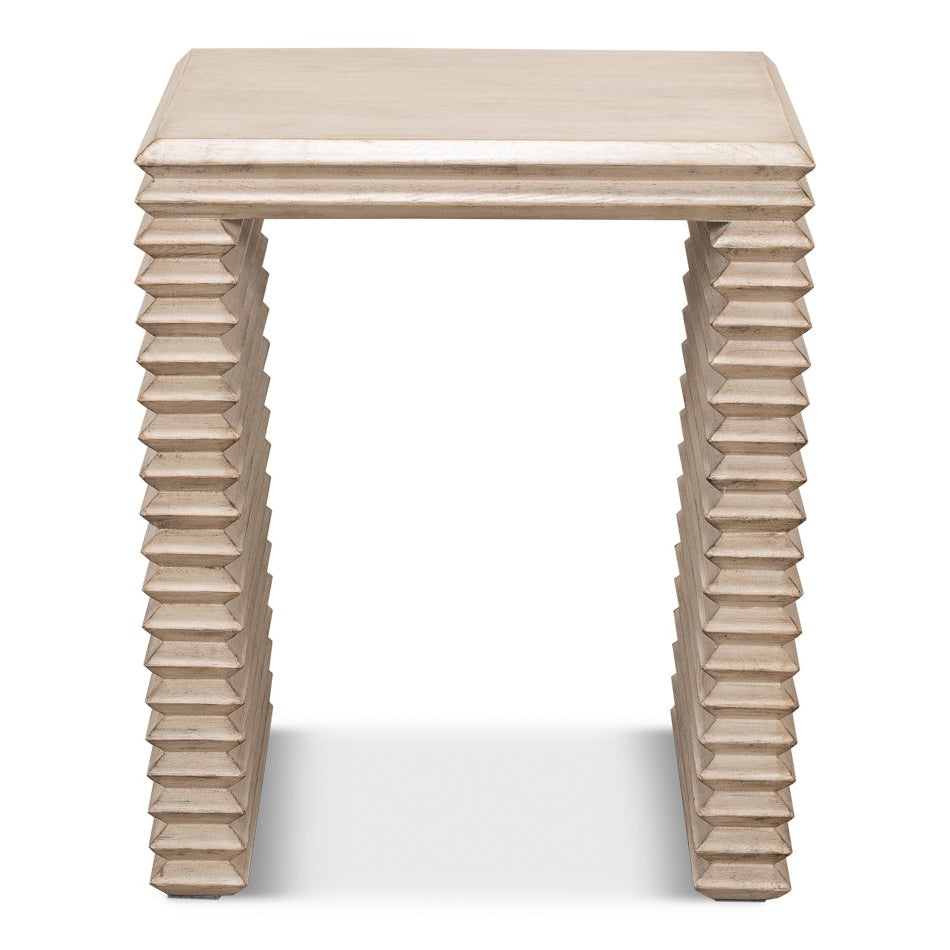 Stacked Side Table-SARREID-SARREID-53527-1-Side TablesStone Grey-1-France and Son