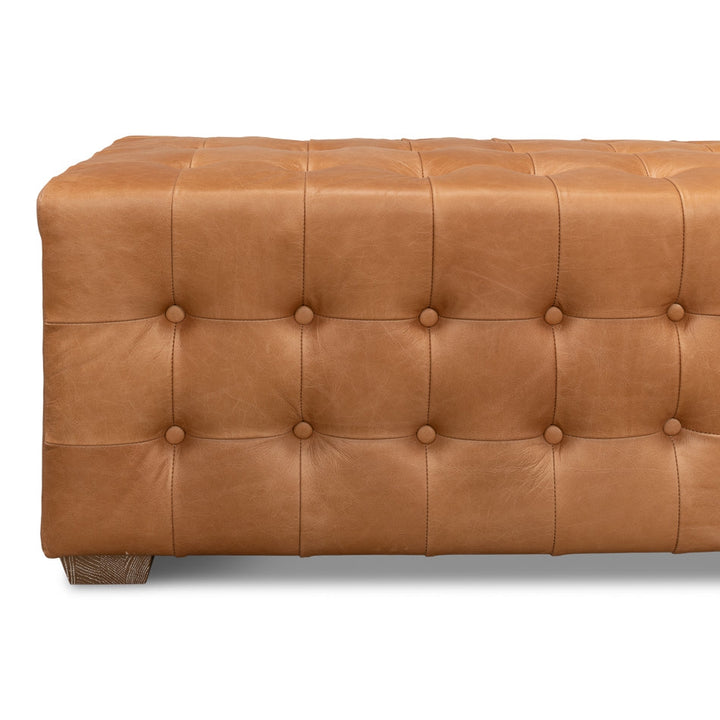 Beam Bench Tufted Leather-SARREID-SARREID-53544-Benches-3-France and Son