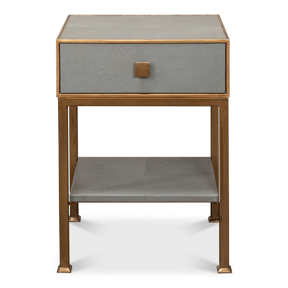 Gillian One Drawer Nightstand Storm Gry-SARREID-SARREID-53557-2-Nightstands-1-France and Son