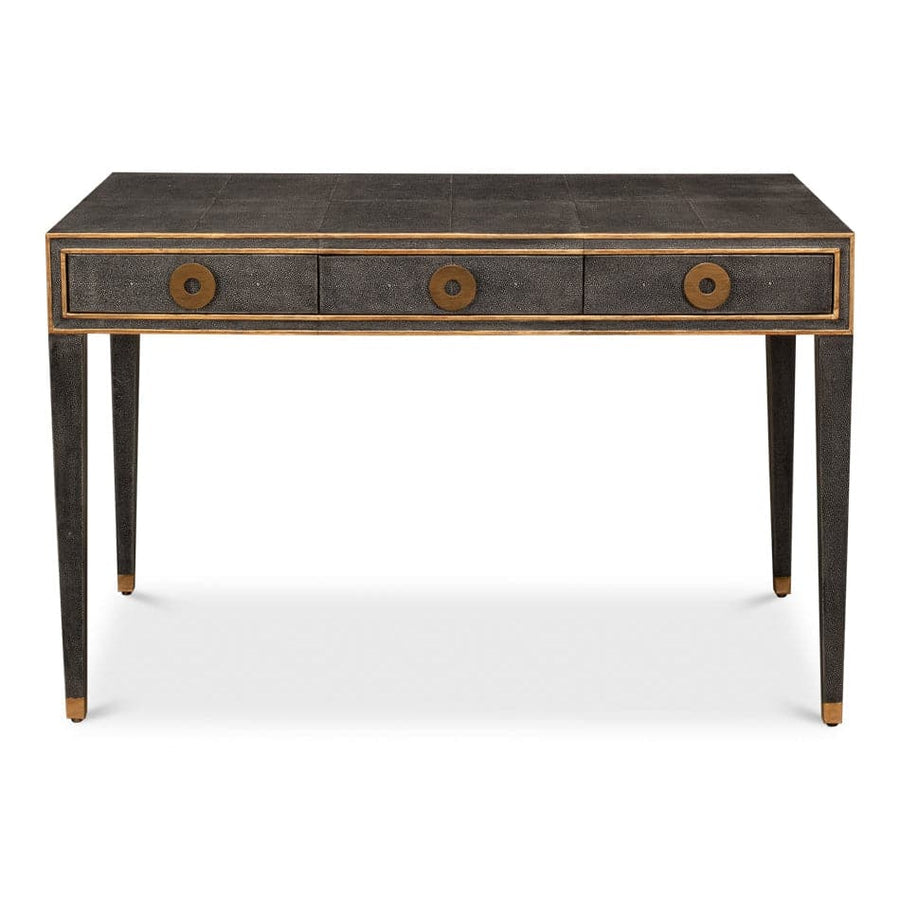 Gabriella Shagreen Desk-SARREID-SARREID-53571-1-DesksAntique Grey Finish-1-France and Son