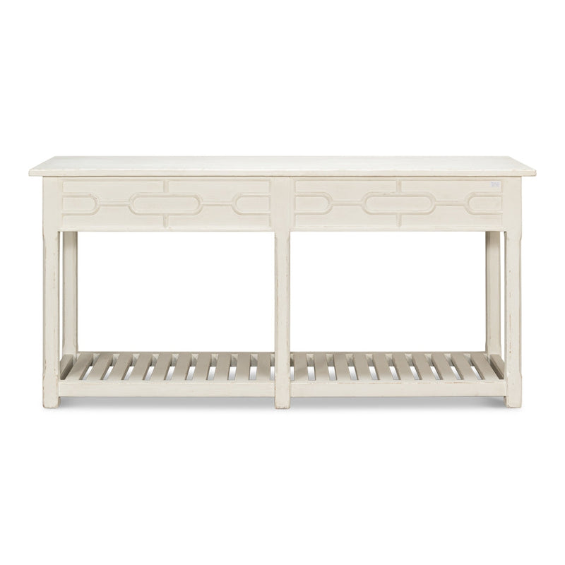 Isla Console Table - Antique White-SARREID-SARREID-53613-3-Console Tables-7-France and Son