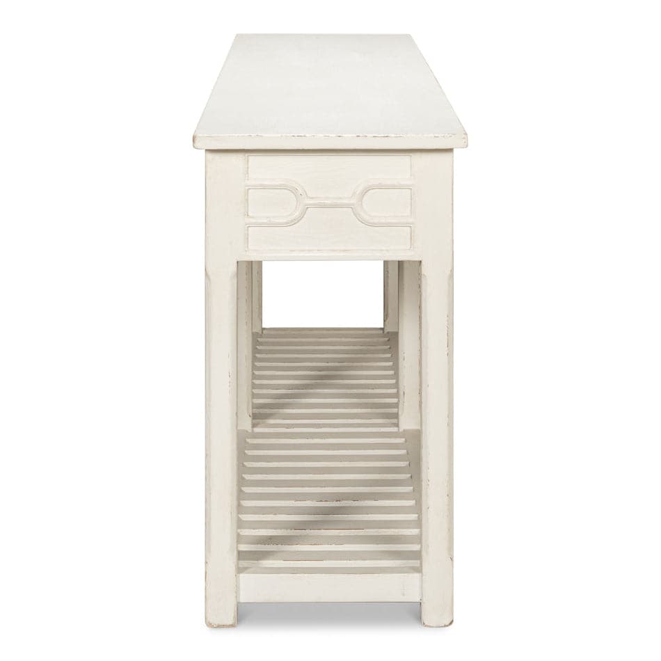 Isla Console Table - Antique White-SARREID-SARREID-53613-3-Console Tables-4-France and Son