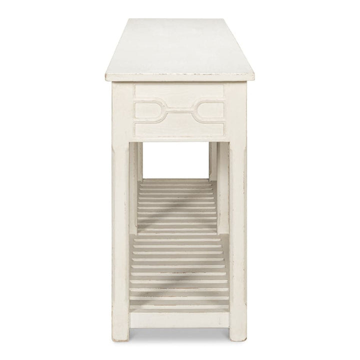 Isla Console Table - Antique White-SARREID-SARREID-53613-3-Console Tables-4-France and Son