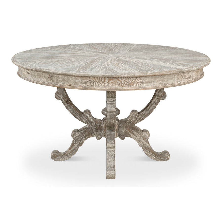 Golightly Bungalow Dining Table-SARREID-SARREID-53621-G-Dining Tables-1-France and Son