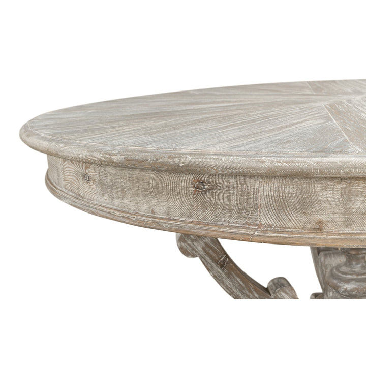 Golightly Bungalow Dining Table-SARREID-SARREID-53621-G-Dining Tables-3-France and Son