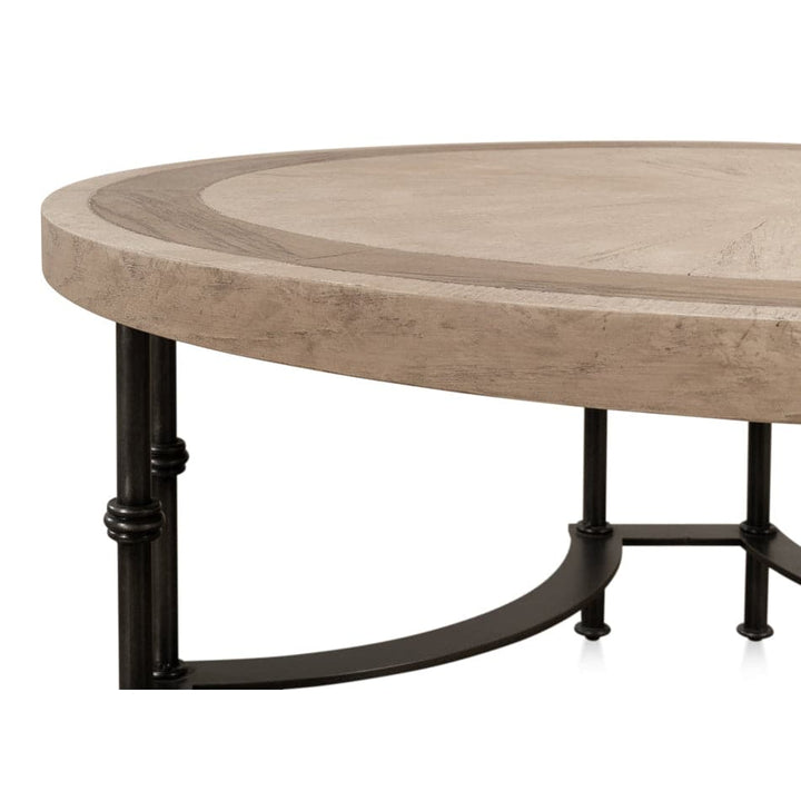 Chisholm Equestrian Cocktail Table Grey-SARREID-SARREID-53625-I-Coffee Tables-4-France and Son