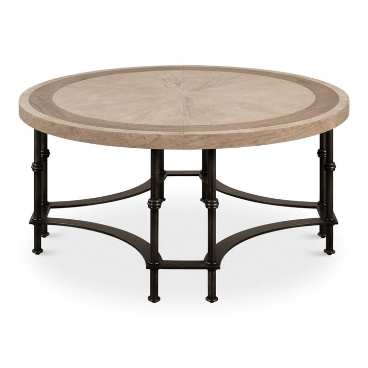 Chisholm Equestrian Cocktail Table Grey-SARREID-SARREID-53625-I-Coffee Tables-1-France and Son