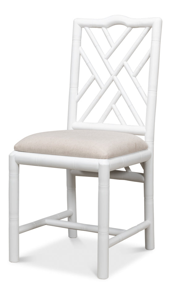 Brighton Bamboo Side Chair-SARREID-SARREID-53705-Dining ChairsWhite-13-France and Son