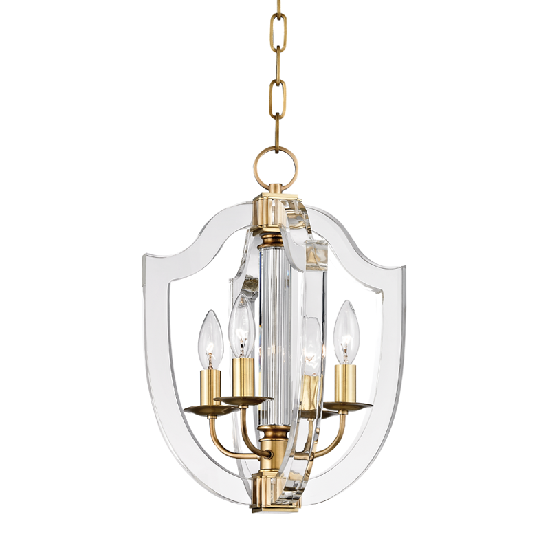 Arietta 4 Light Pendant-Hudson Valley-HVL-6512-AGB-PendantsAged Brass-1-France and Son