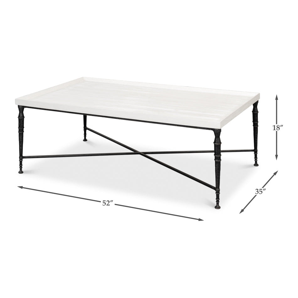 Nathaniel Elegance Cocktail Table-SARREID-SARREID-53763-Coffee Tables-2-France and Son