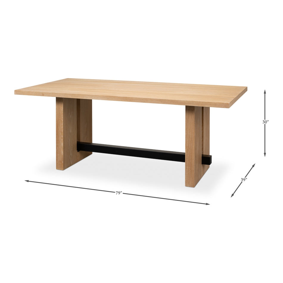 Russell Dining Table-SARREID-SARREID-53799-Dining Tables-2-France and Son