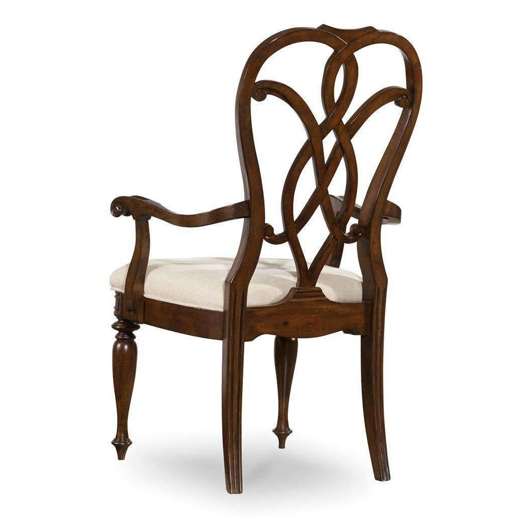 Leesburg Splatback Arm Chair-Hooker-HOOKER-5381-75300-Dining ChairsDark Wood-3-France and Son