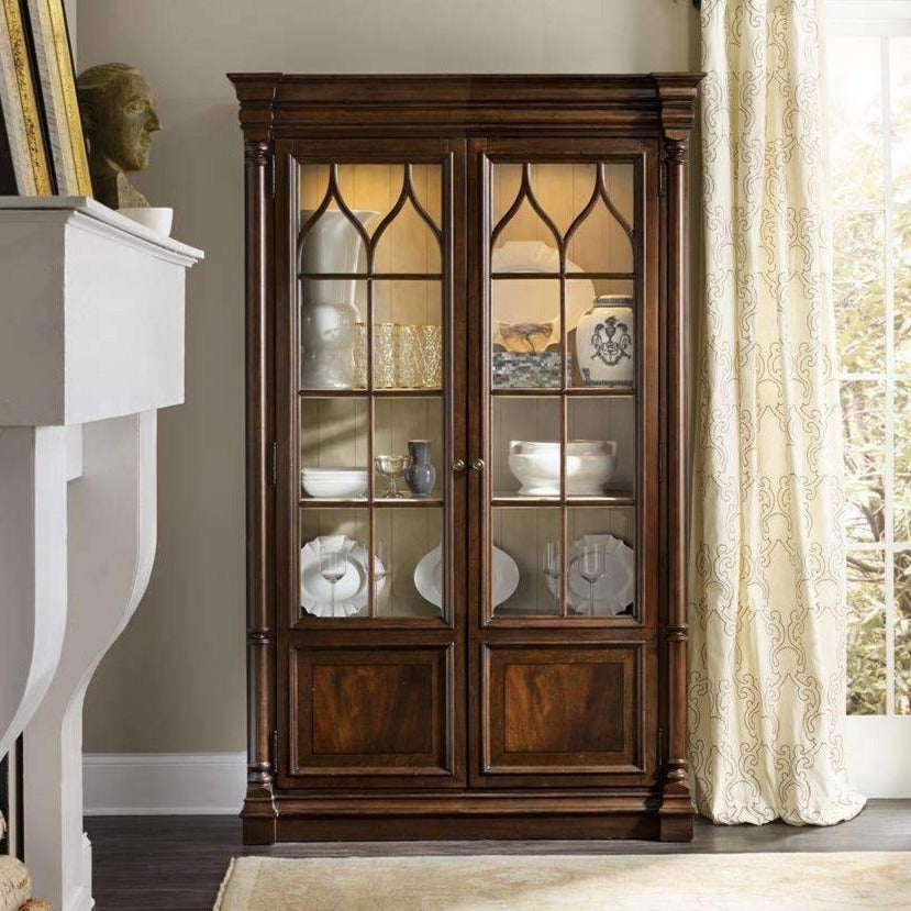 Leesburg Display Cabinet-Hooker-HOOKER-5381-75906-Bookcases & Cabinets-2-France and Son