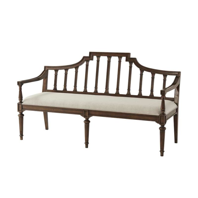 The Esmee Settee-Theodore Alexander-THEO-TA45001.1BNR-Benches-1-France and Son