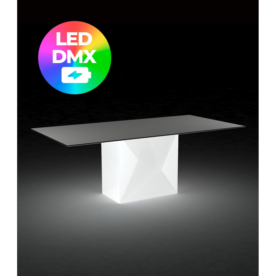 Faz 78" Table Light By Vondom-Vondom-VONDOM-54016DY-Outdoor Dining TablesLED RGBW DMX Battery-8-France and Son