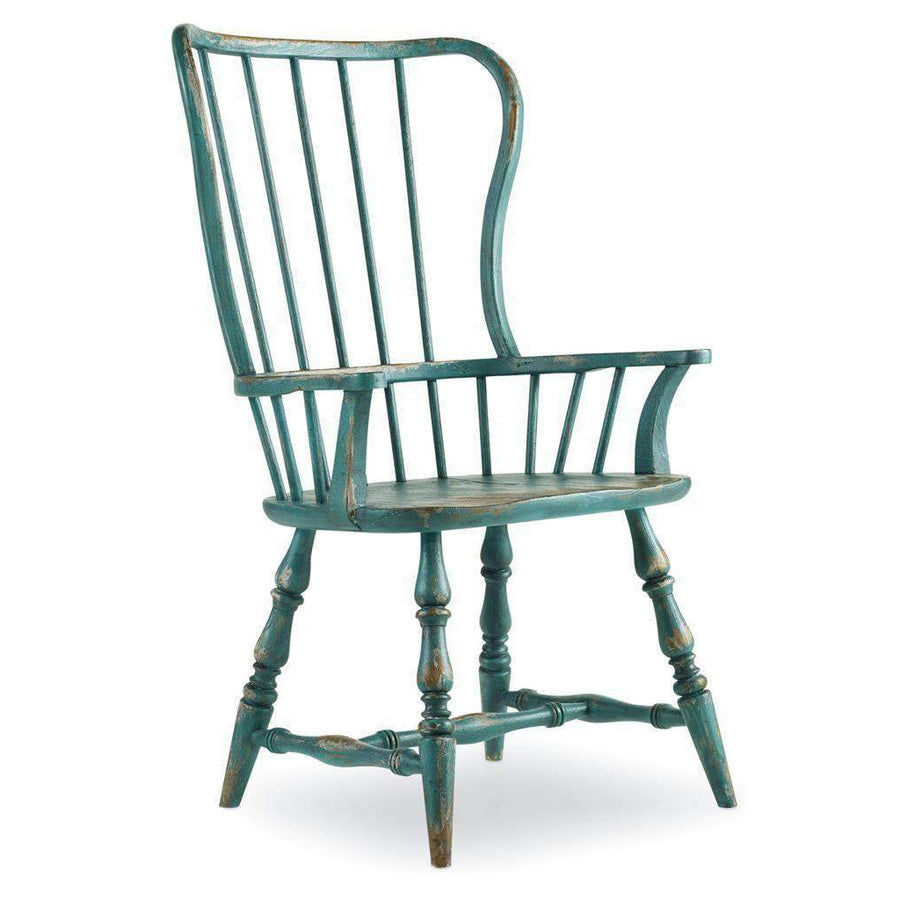 Sanctuary Spindle Arm Chair-Hooker-HOOKER-5405-75300-Dining ChairsBlue-1-France and Son