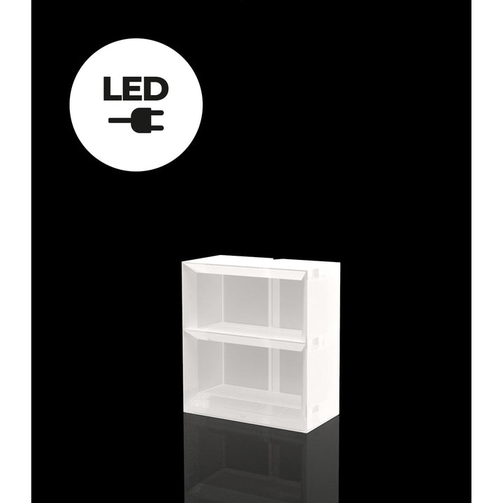 Vela Shelving System Square By Vondom-Vondom-VONDOM-54123W-Bookcases & CabinetsLED White-3-France and Son