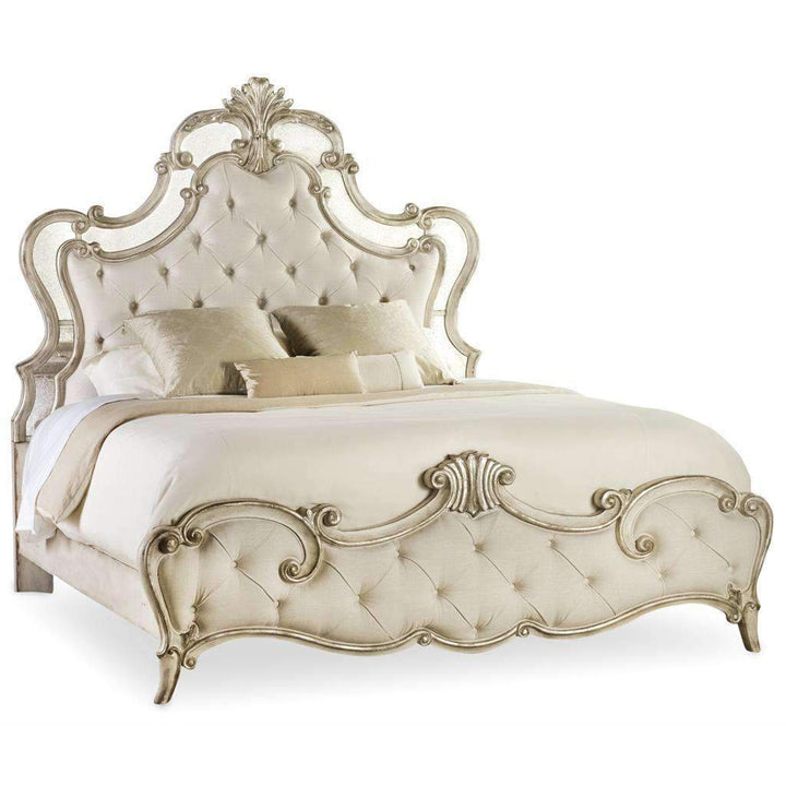 Sanctuary Upholstered Bed - Samantha Cream-Hooker-HOOKER-5413-90860-BedsCalifornia King-1-France and Son