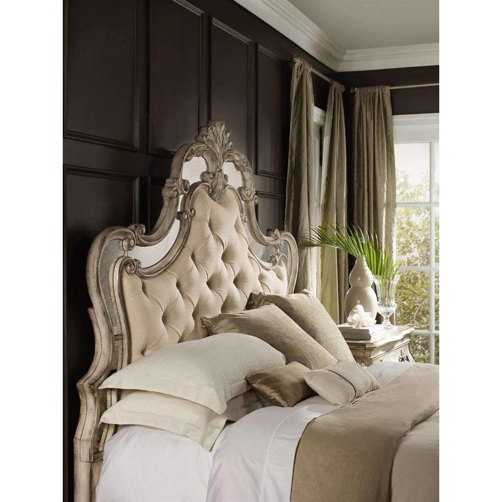 Samantha Cream Sanctuary Upholstered Bed-Hooker-HOOKER-5413-90860-BedsCalifornia King-2-France and Son