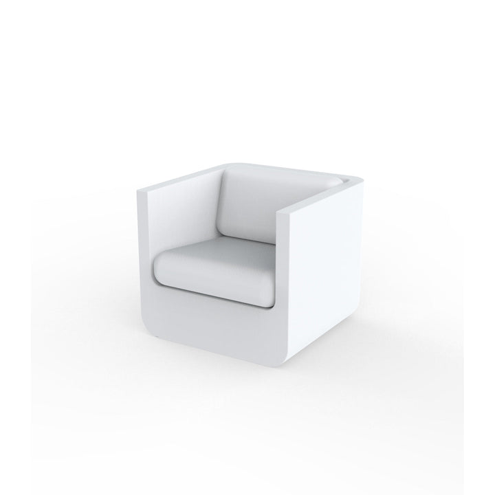 ULM Lounge Chair By Vondom-Vondom-VONDOM-54134W-Outdoor Lounge ChairsLED White-1-France and Son