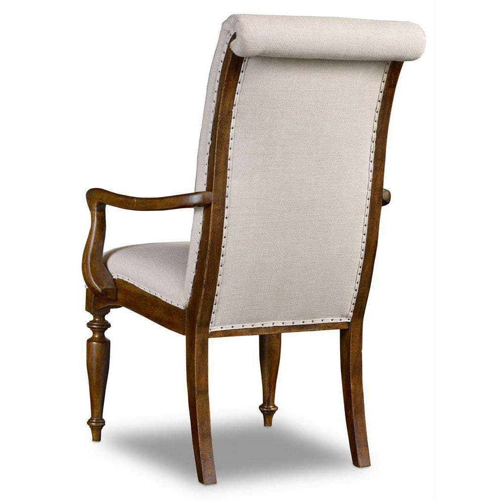 Archivist Upholstered Arm Chair-Hooker-HOOKER-5447-75400-Dining ChairsArm Chair-Pecky Pecan-7-France and Son