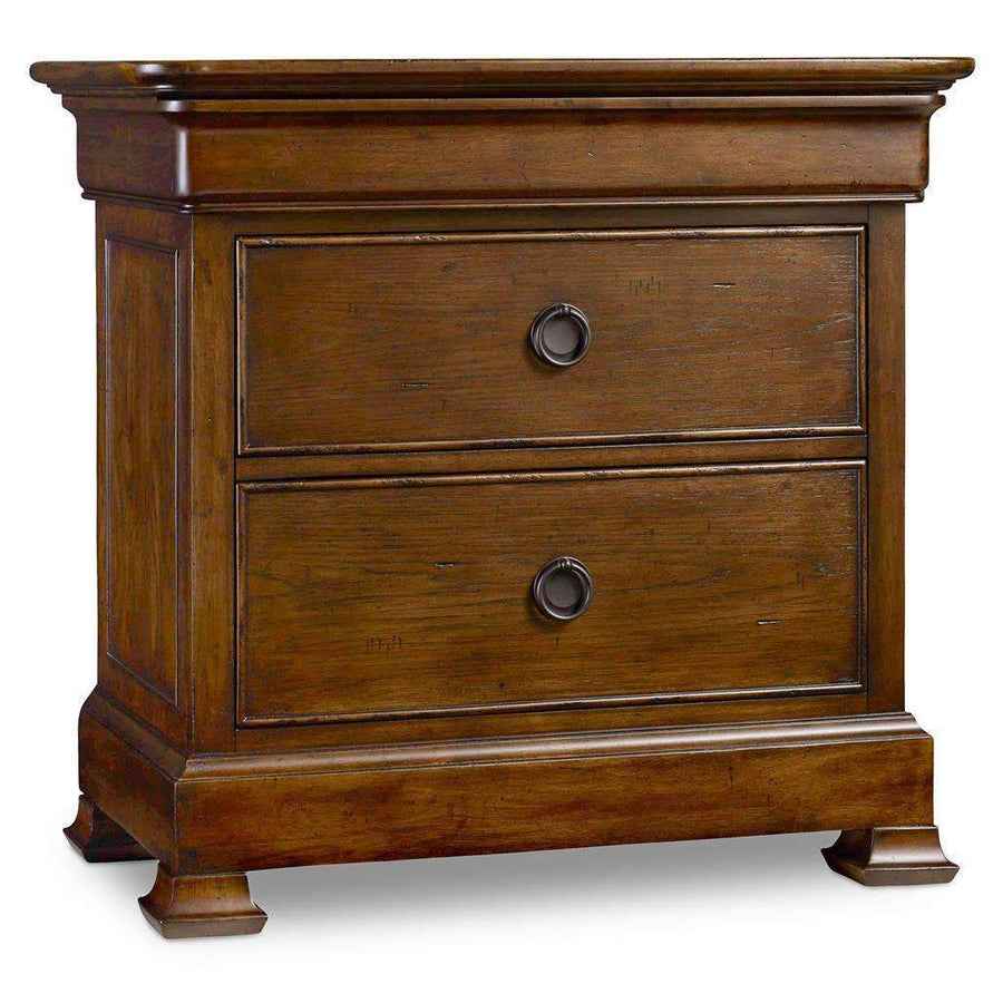 Archivist Three-Drawer Nightstand-Hooker-HOOKER-5447-90016-Nightstands-1-France and Son