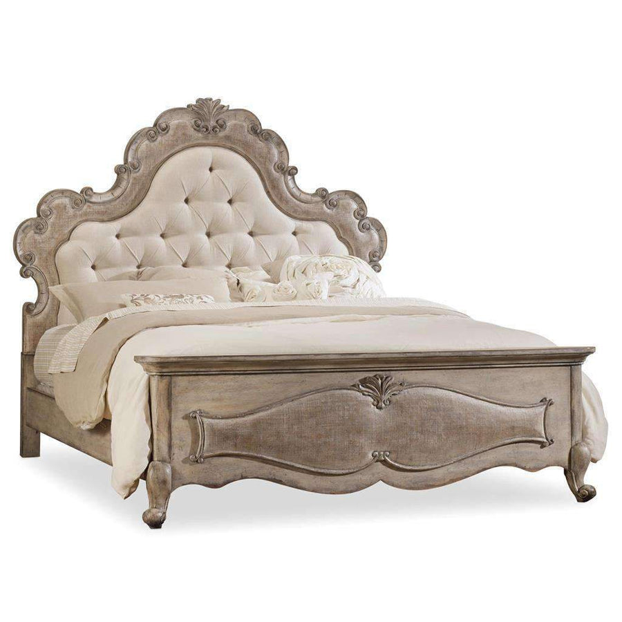 Chatelet Upholstered Panel Bed-Hooker-HOOKER-5450-90866-BedsKing-1-France and Son