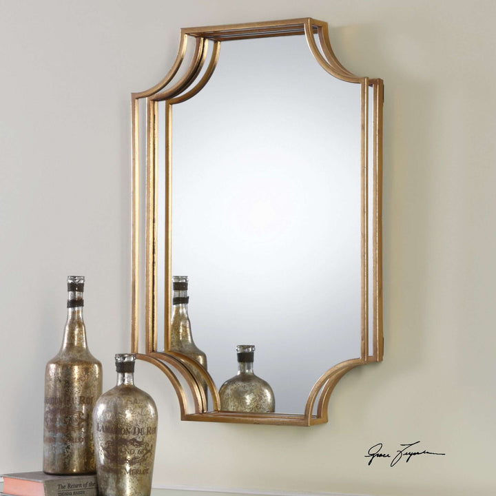 Lindee Gold Wall Mirror-Uttermost-UTTM-09123-Mirrors-2-France and Son