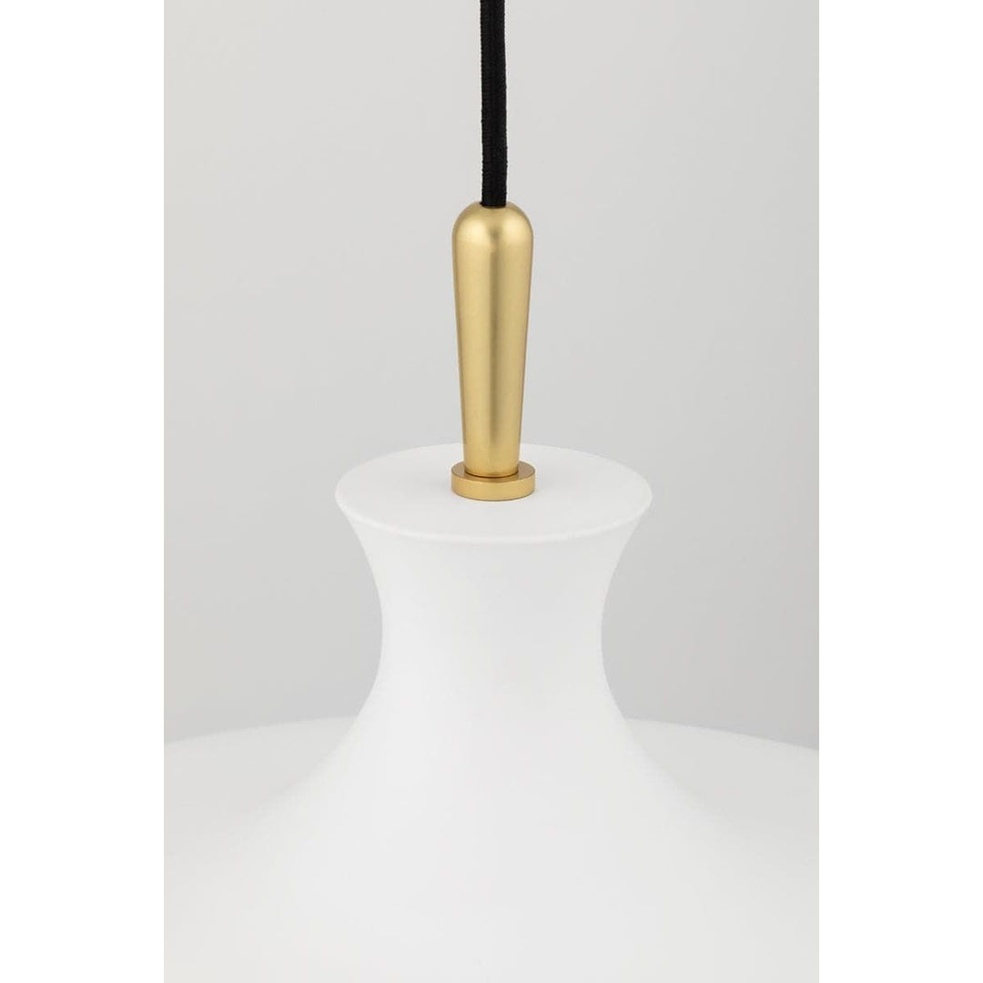 Cassidy 1 Light Large Pendant-Mitzi-HVL-H421701L-AGB/WH-PendantsAged Brass / Soft White-3-France and Son