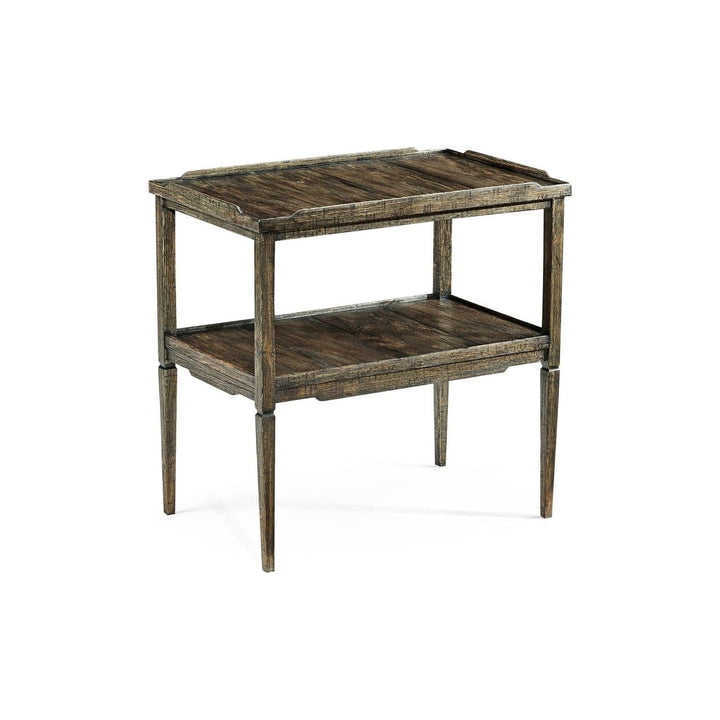 Casual Rectangular Side Table-Jonathan Charles-JCHARLES-491020-DTD-Side TablesDark Driftwood-11-France and Son