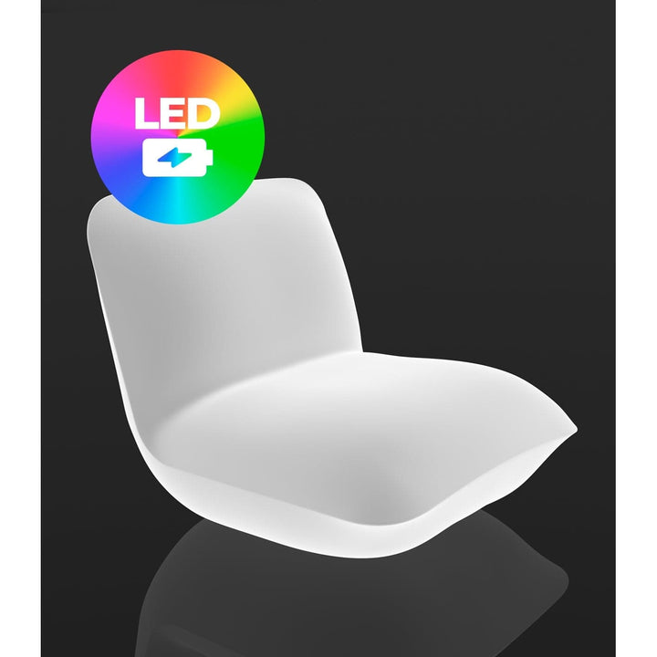 Pillow Lounge Chair with Light By Vondom-Vondom-VONDOM-55001Y-Outdoor Lounge ChairsLED RGBW Battery-9-France and Son
