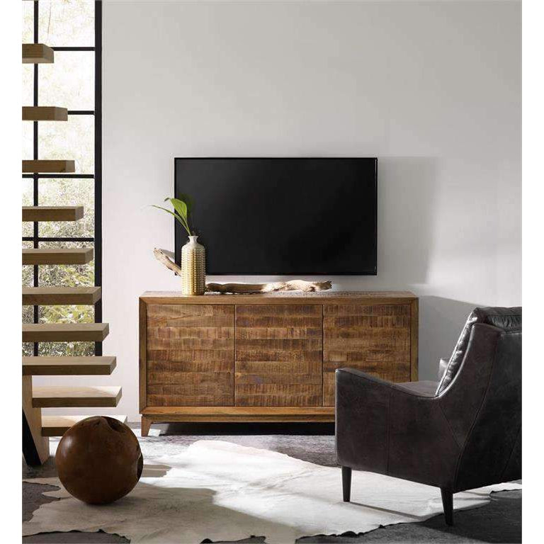 Entertainment Console 64 in - Natural Mango Finish-Hooker-HOOKER-5517-55464-MWD-Media Storage / TV Stands-3-France and Son