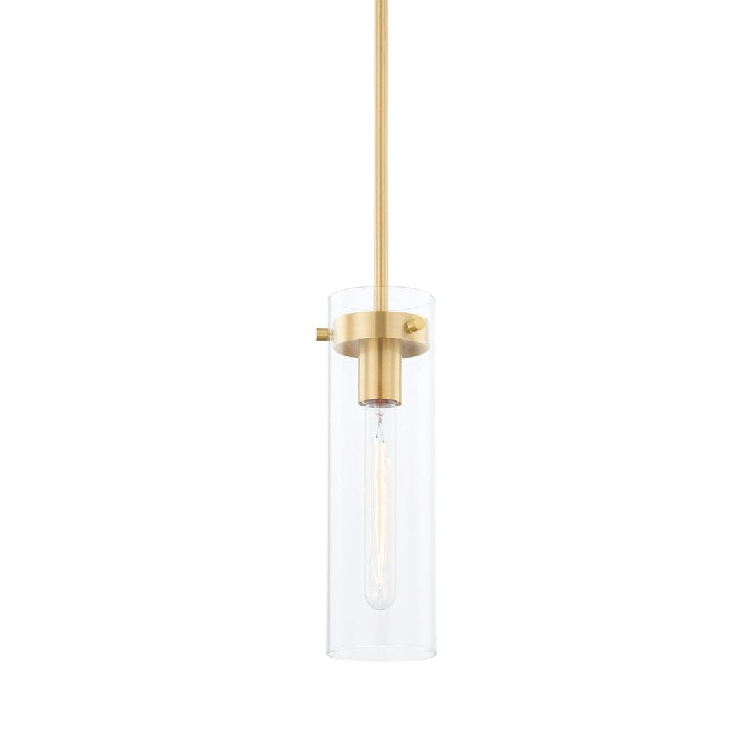 Haisley - 1 Light Pendant-Mitzi-HVL-H756701S-AGB-PendantsAged Brass-Small-4-France and Son