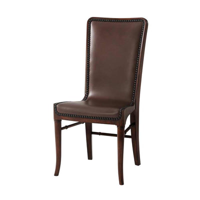 Leather Sling Dining Chair Set Of 2-Theodore Alexander-THEO-4000-485.0AAC-Dining Chairs-1-France and Son